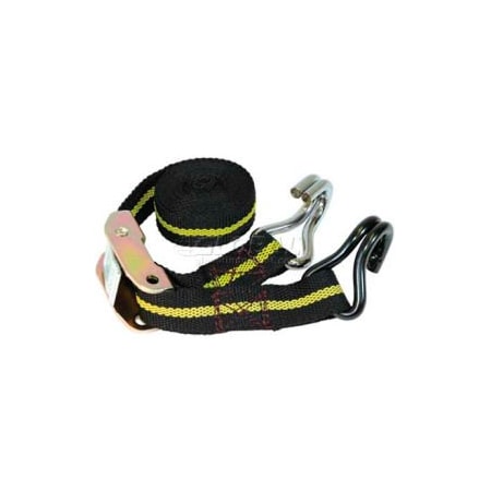 Integrated Supply Network K-Tool 73864 400 Lb. Cap. Motorcycle Tie Down 1" x 6' Chrome & PVC Coated Hooks KTI-73864